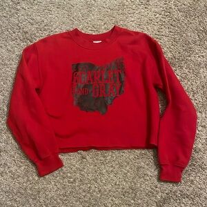 Ohio state buckeyes cut off sweatshirt